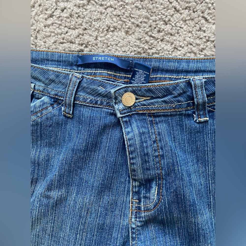 Bill Blass | vintage straight leg jeans stretch women’s size 12 denim dad jeans - Picture 13 of 14